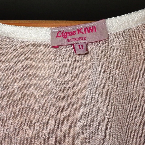 Women's Ligne Kiwi White Coverup Made in France - Picture 8 of 8